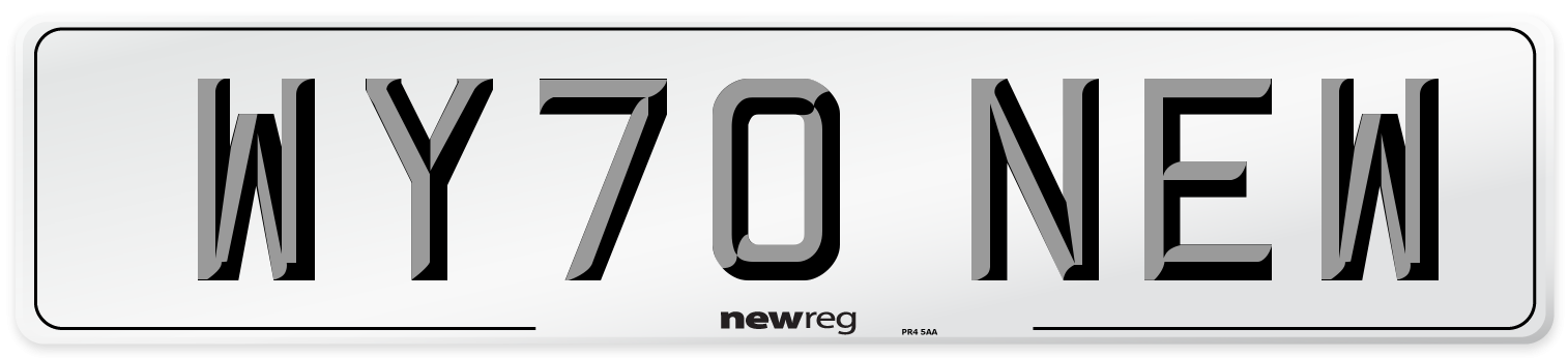 WY70 NEW Number Plate from New Reg